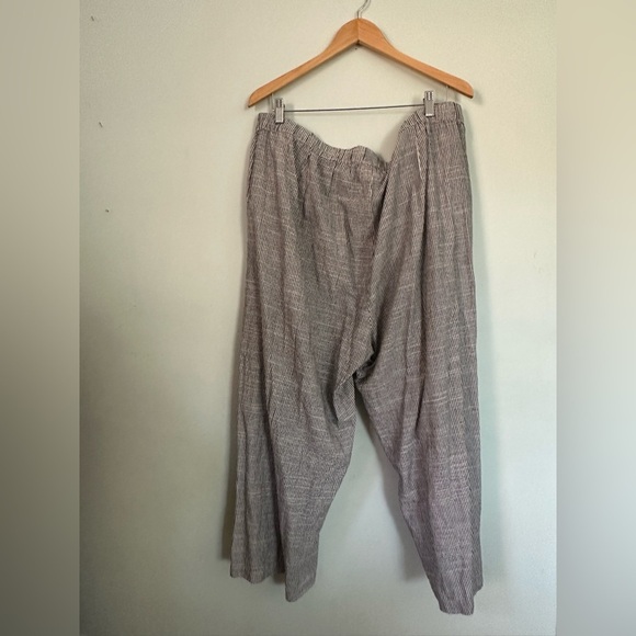 Striped linen wideleg pants - Picture 6 of 6